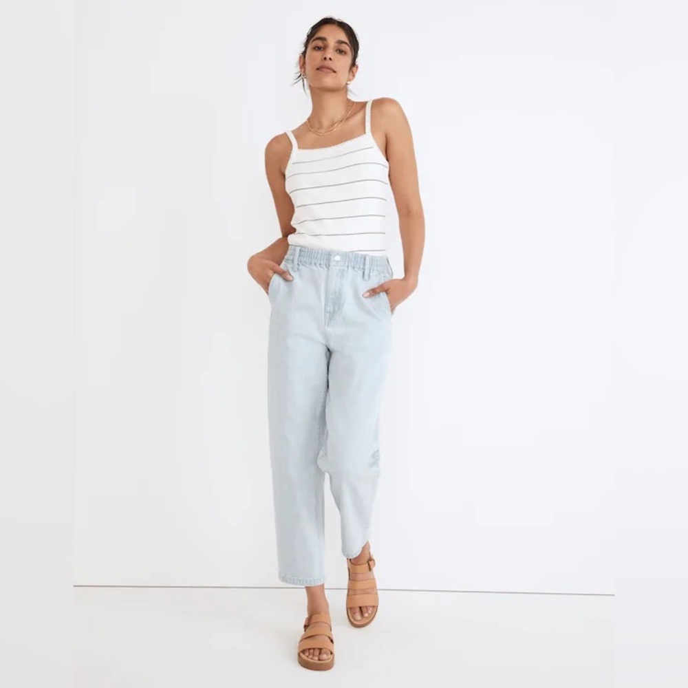 Madewell Light Wash Blue High-Rise Relaxed Jeans